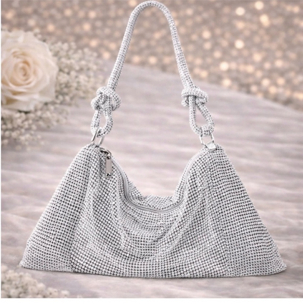 Rhinestone Silver Women’s Bag